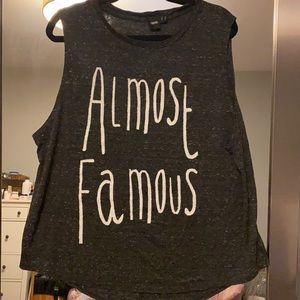 ASOS Heather Dark Grey Muscle T Sz 14